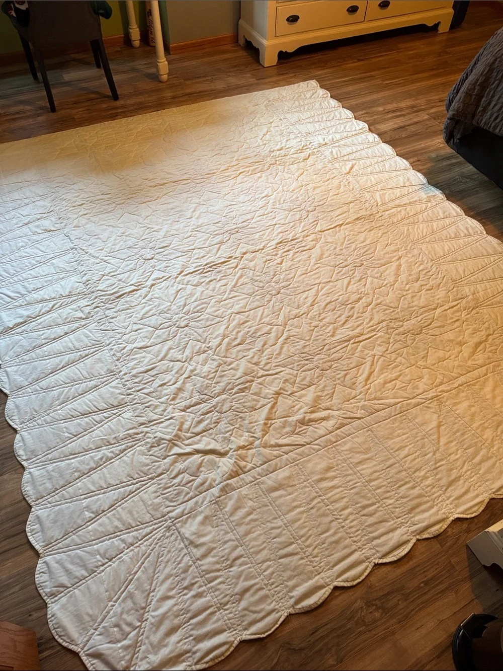 Authentic Vintage Amish Made Queen Size Quilt